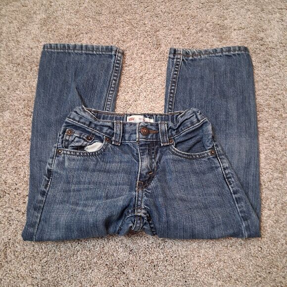 Levi Jeans Adjustable Waist Unisex Size 5 (4-5 Yr Old) - Picture 1 of 13
